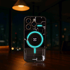 Protective Apple iPhone Back Cover - LED Glow MagSafe Case - iPhone - Style 3