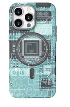 Protective Apple iPhone Back Cover - Luminous Circuit Board Night Glue Radium Hard Back Cover Case for Iphone - Style 15