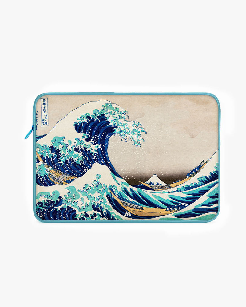 The Great Wave off Kanagawa [Katsushika Hokusai] MacBook / Laptop-Sleeve Mobile Case by CoverMeUp - Style 5