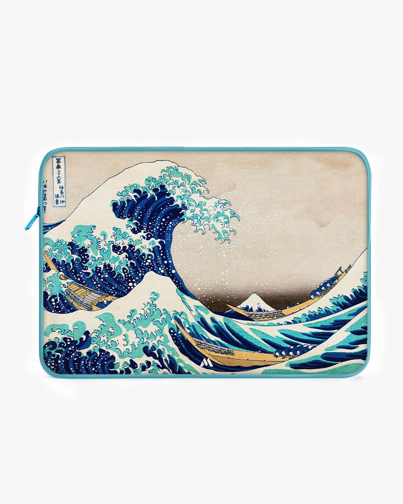 The Great Wave off Kanagawa [Katsushika Hokusai] MacBook / Laptop-Sleeve Mobile Case by CoverMeUp - Style 47