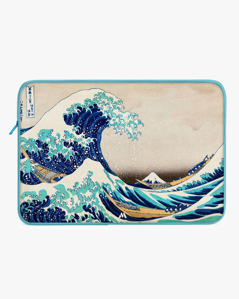 The Great Wave off Kanagawa [Katsushika Hokusai] MacBook / Laptop-Sleeve Mobile Case by CoverMeUp - Style 54