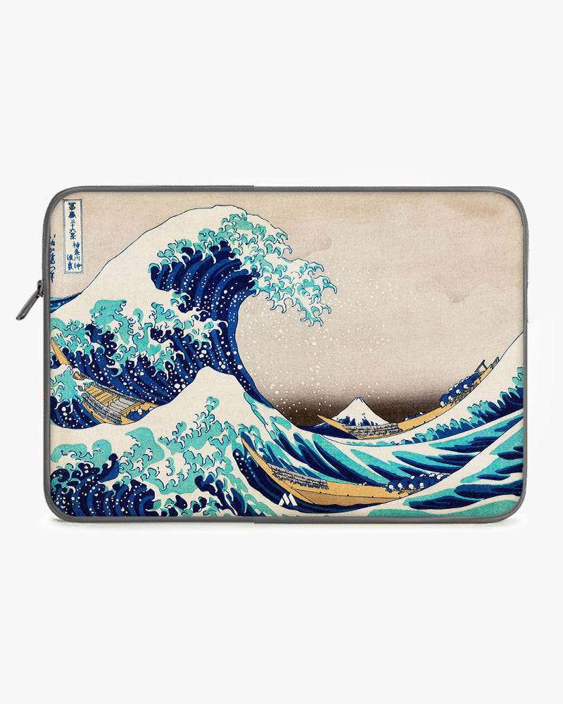 The Great Wave off Kanagawa [Katsushika Hokusai] MacBook / Laptop-Sleeve Mobile Case by CoverMeUp - Style 82