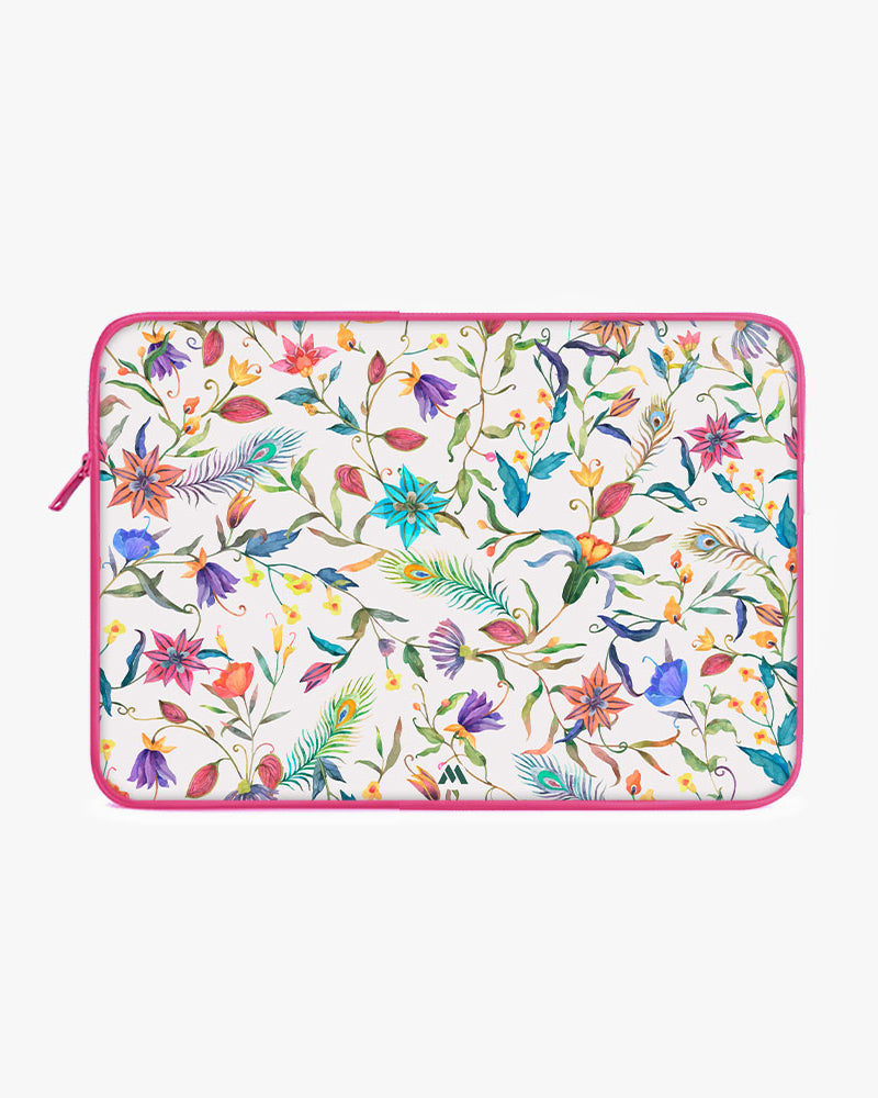 Peacock Feathers in the Garden MacBook / Laptop-Sleeve Mobile Case by CoverMeUp - Style 2