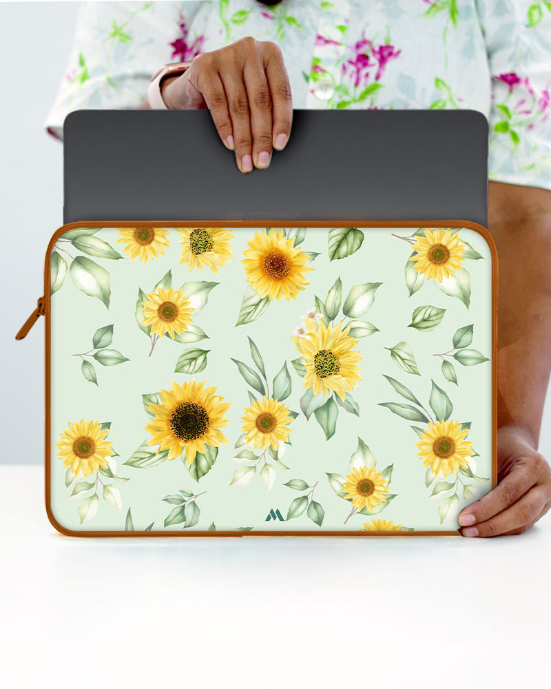 Summer Sunflowers MacBook / Laptop-Sleeve Mobile Case by CoverMeUp - Style 19