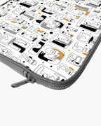 Minimalist Faces MacBook / Laptop-Sleeve Mobile Case by CoverMeUp - Style 14
