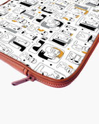 Minimalist Faces MacBook / Laptop-Sleeve Mobile Case by CoverMeUp - Style 93