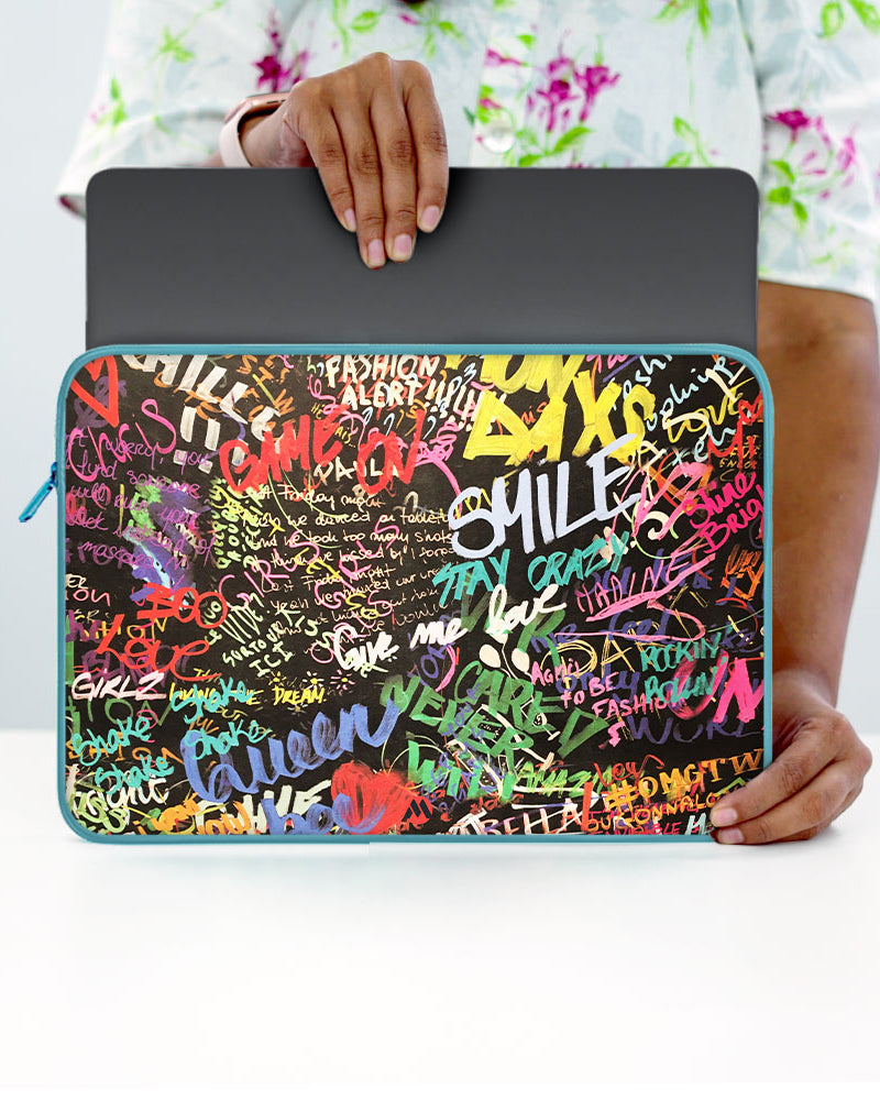Graffiti-Walled MacBook / Laptop-Sleeve Mobile Case by CoverMeUp - Style 51