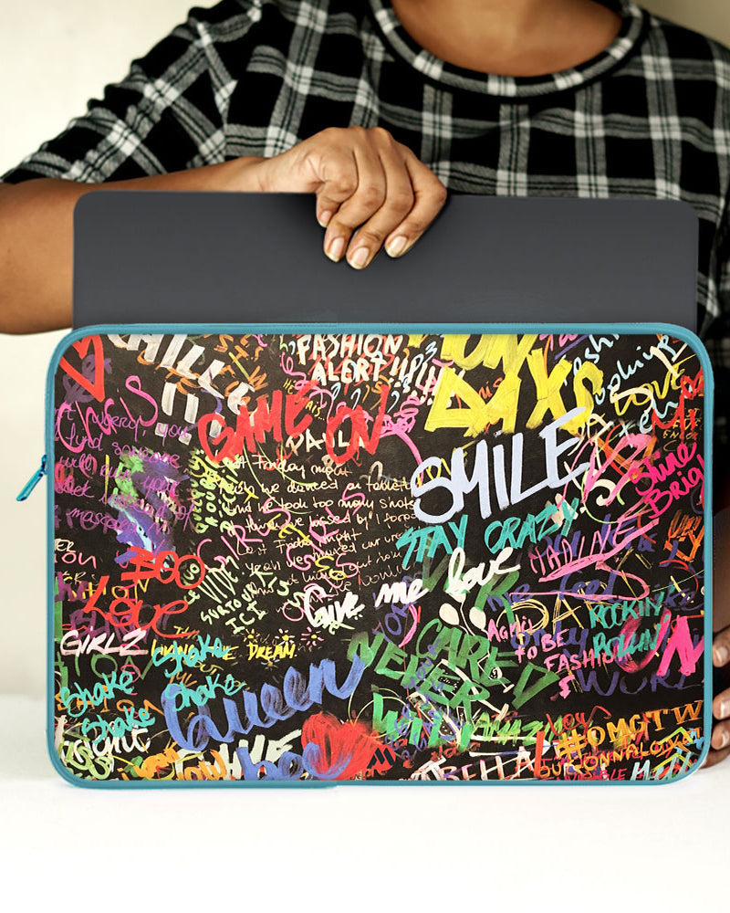 Graffiti-Walled MacBook / Laptop-Sleeve Mobile Case by CoverMeUp - Style 65