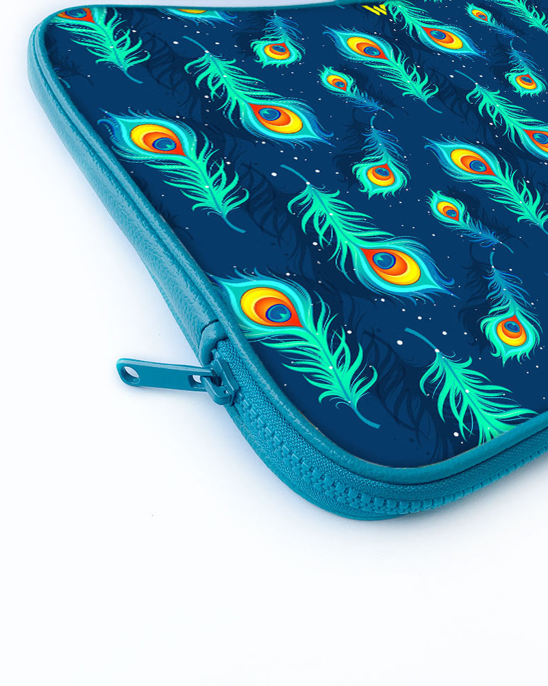 Peacock Feathered Night Sky MacBook / Laptop-Sleeve Mobile Case by CoverMeUp - Style 26