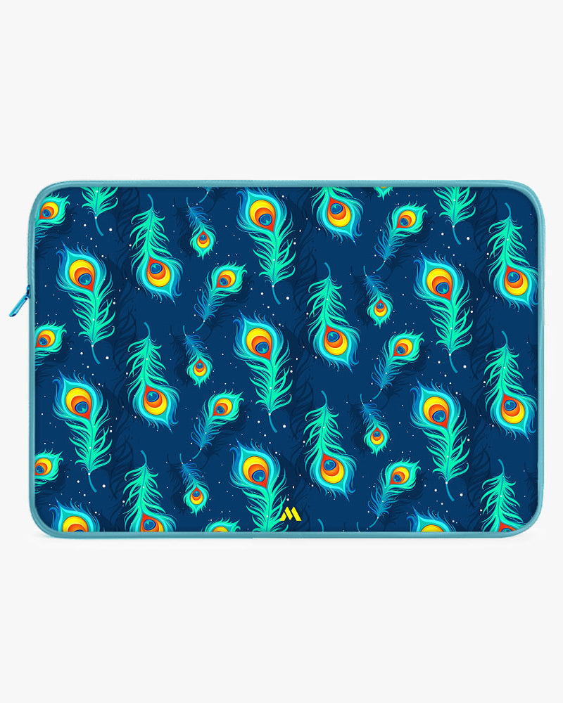 Peacock Feathered Night Sky MacBook / Laptop-Sleeve Mobile Case by CoverMeUp - Style 29