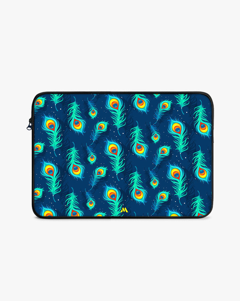 Peacock Feathered Night Sky MacBook / Laptop-Sleeve Mobile Case by CoverMeUp - Style 36