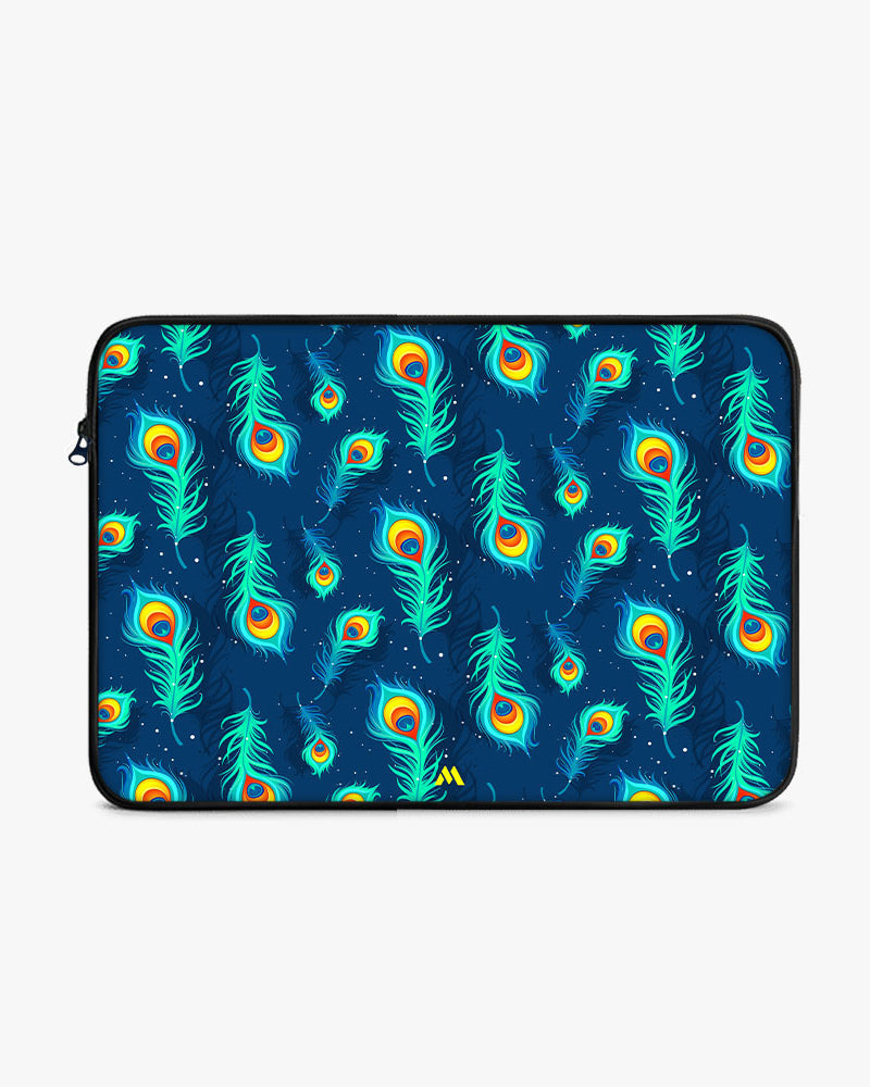Peacock Feathered Night Sky MacBook / Laptop-Sleeve Mobile Case by CoverMeUp - Style 6