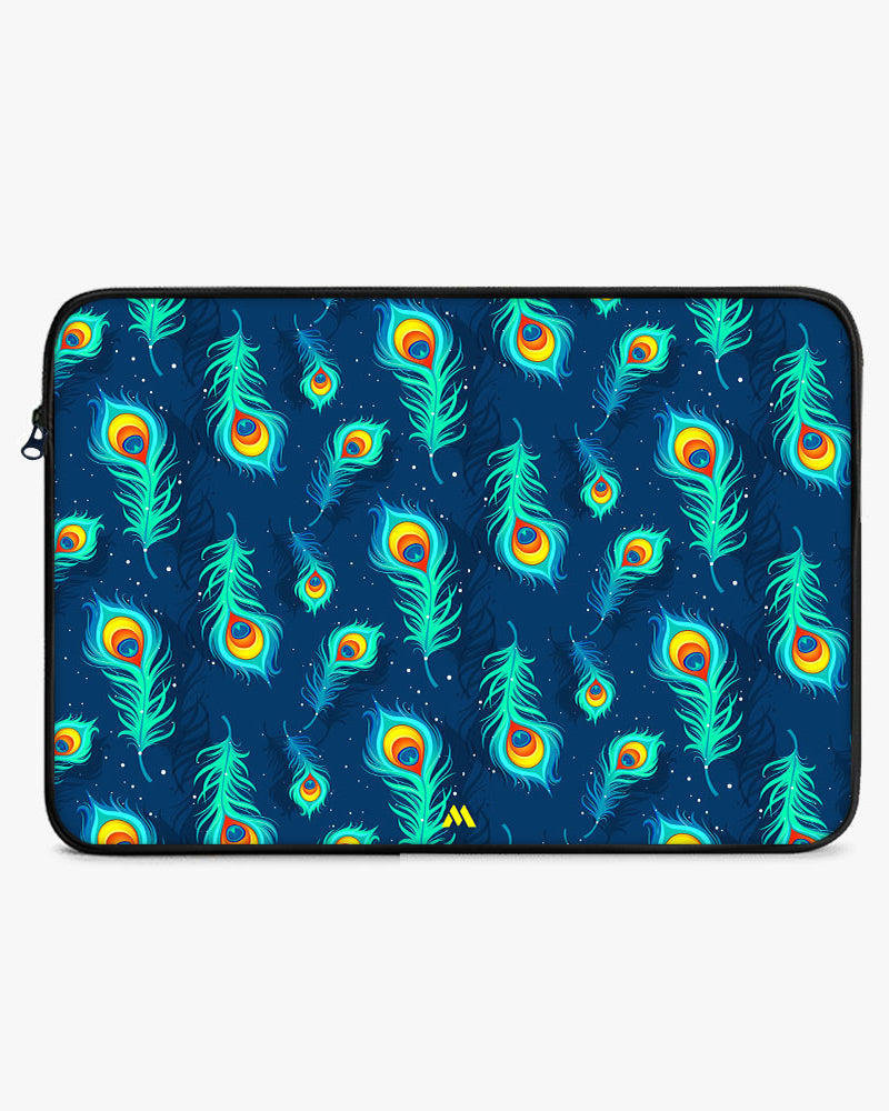 Peacock Feathered Night Sky MacBook / Laptop-Sleeve Mobile Case by CoverMeUp - Style 8