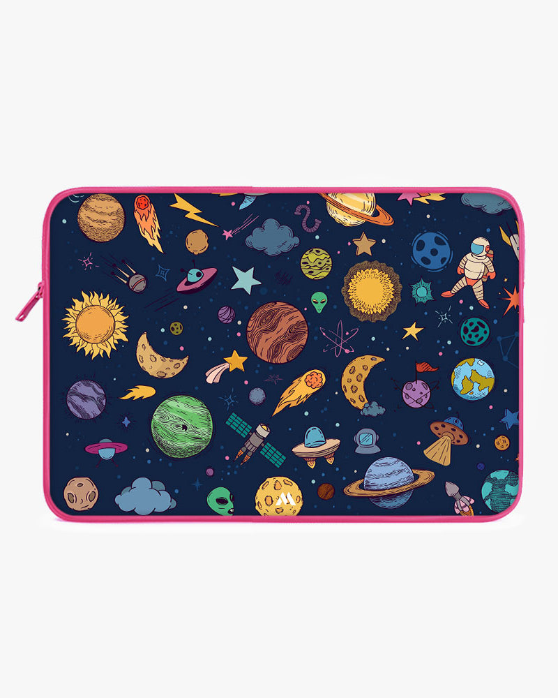 Space Frenzy MacBook / Laptop-Sleeve Mobile Case by CoverMeUp - Style 19
