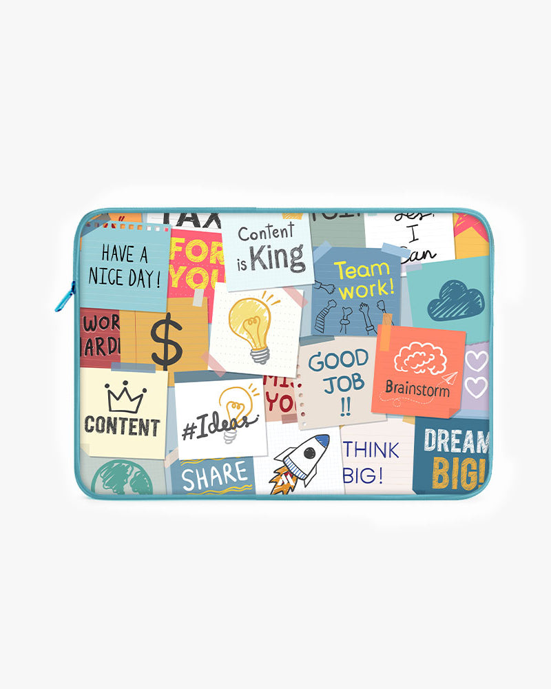Sticky Note Motivation MacBook / Laptop-Sleeve Mobile Case by CoverMeUp
