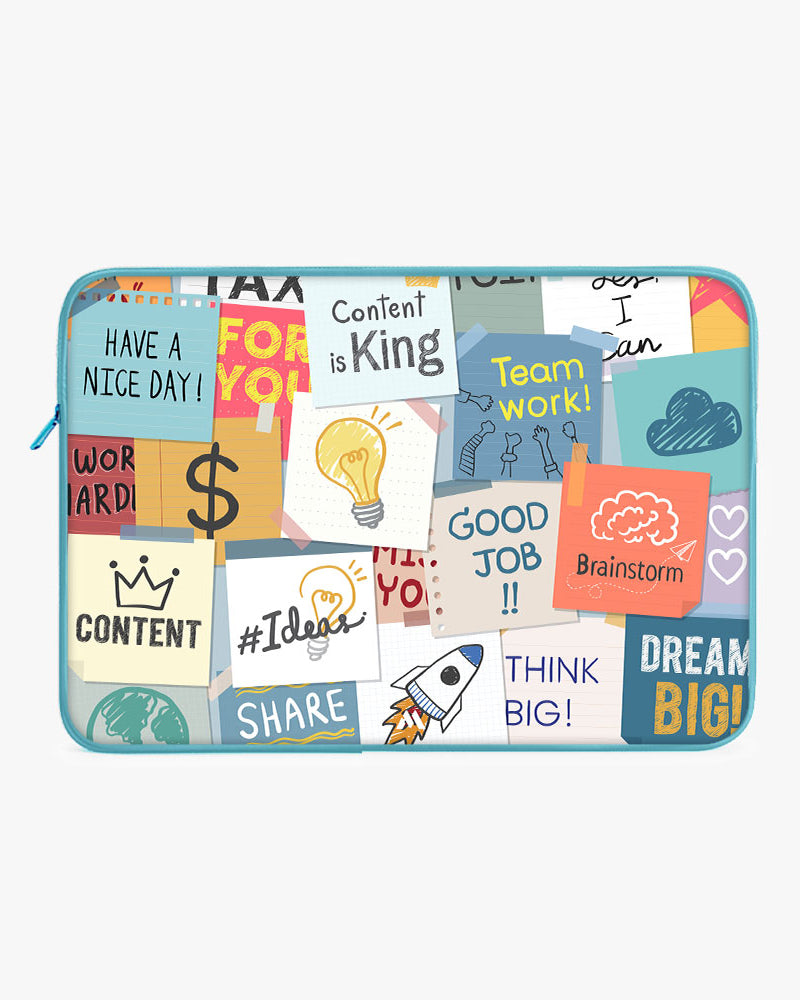 Sticky Note Motivation MacBook / Laptop-Sleeve Mobile Case by CoverMeUp - Style 3