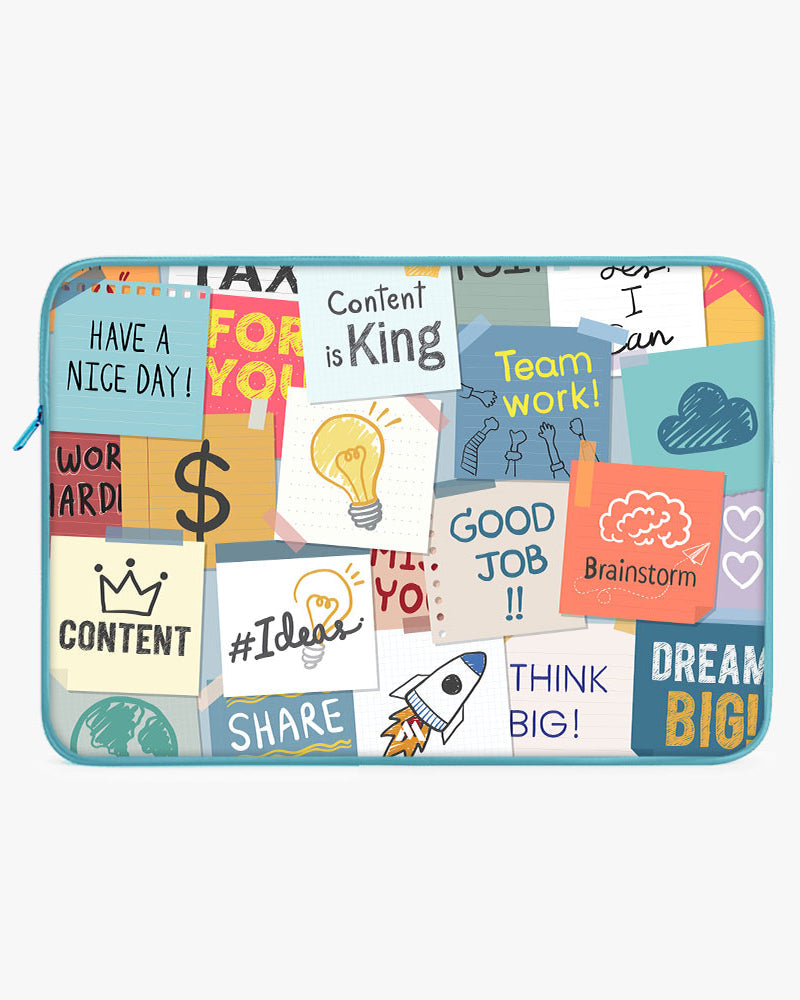 Sticky Note Motivation MacBook / Laptop-Sleeve Mobile Case by CoverMeUp - Style 4
