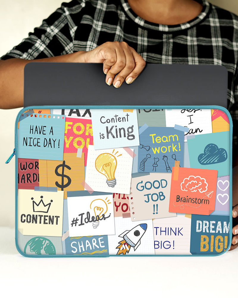 Sticky Note Motivation MacBook / Laptop-Sleeve Mobile Case by CoverMeUp - Style 44