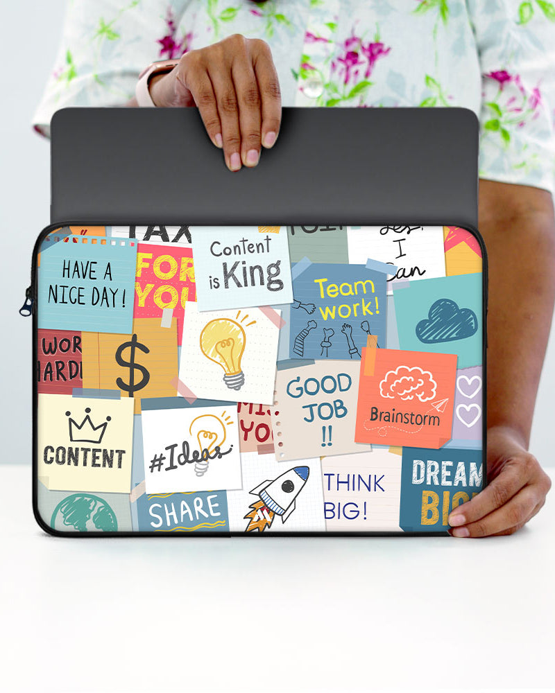 Sticky Note Motivation MacBook / Laptop-Sleeve Mobile Case by CoverMeUp - Style 51