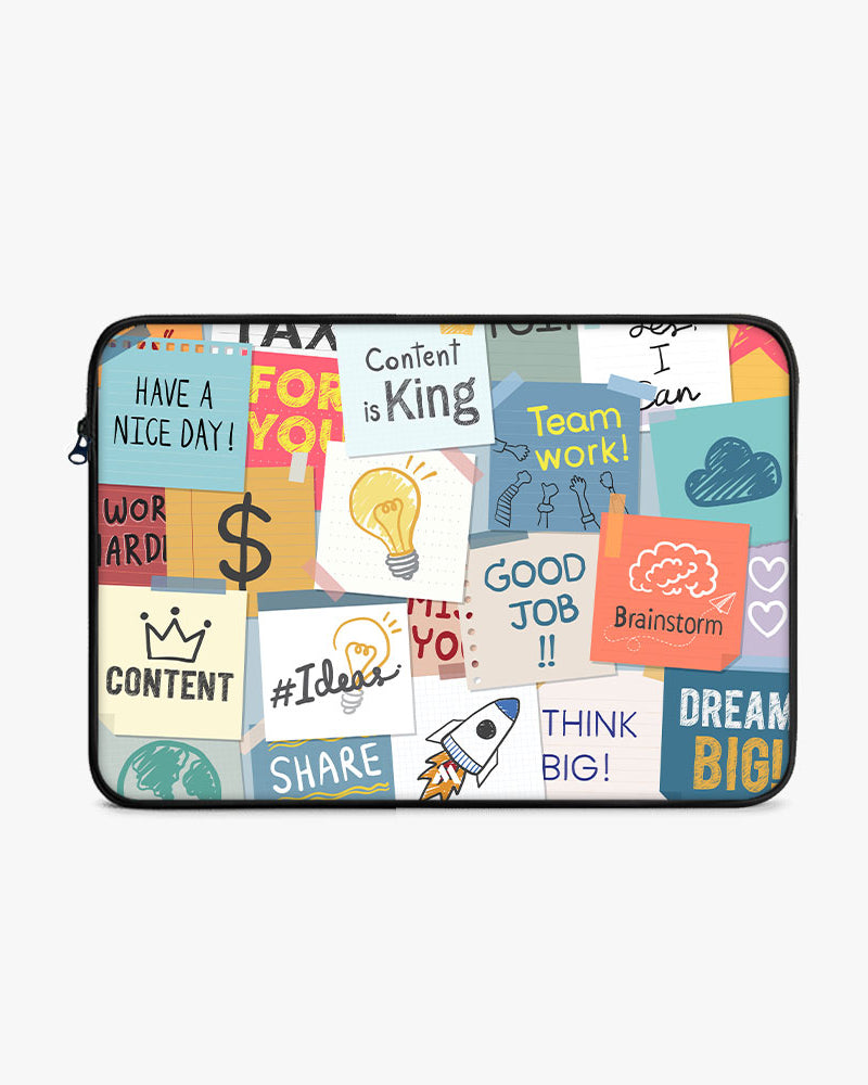Sticky Note Motivation MacBook / Laptop-Sleeve Mobile Case by CoverMeUp - Style 6