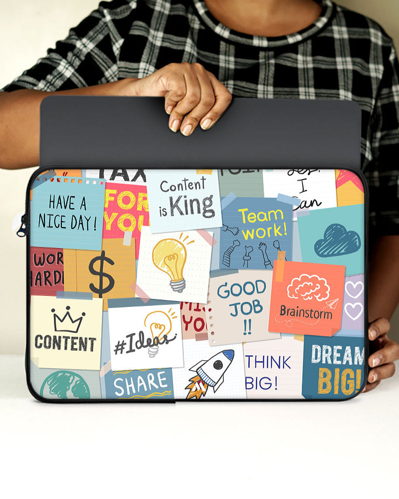 Sticky Note Motivation MacBook / Laptop-Sleeve Mobile Case by CoverMeUp - Style 65