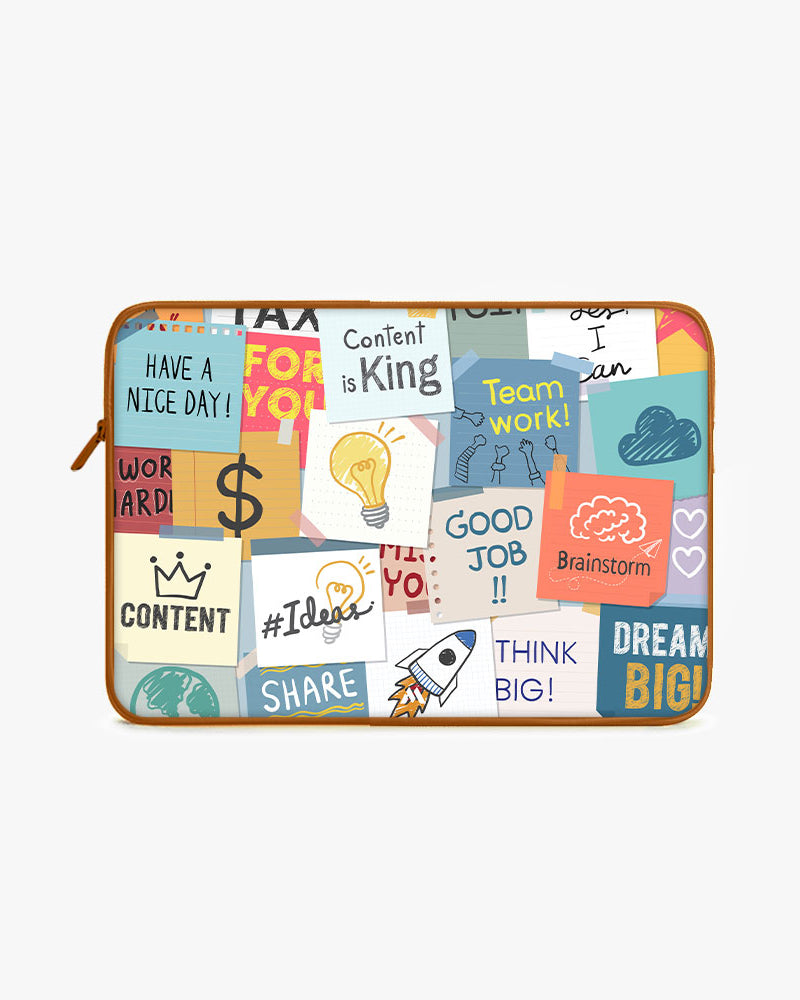 Sticky Note Motivation MacBook / Laptop-Sleeve Mobile Case by CoverMeUp - Style 9