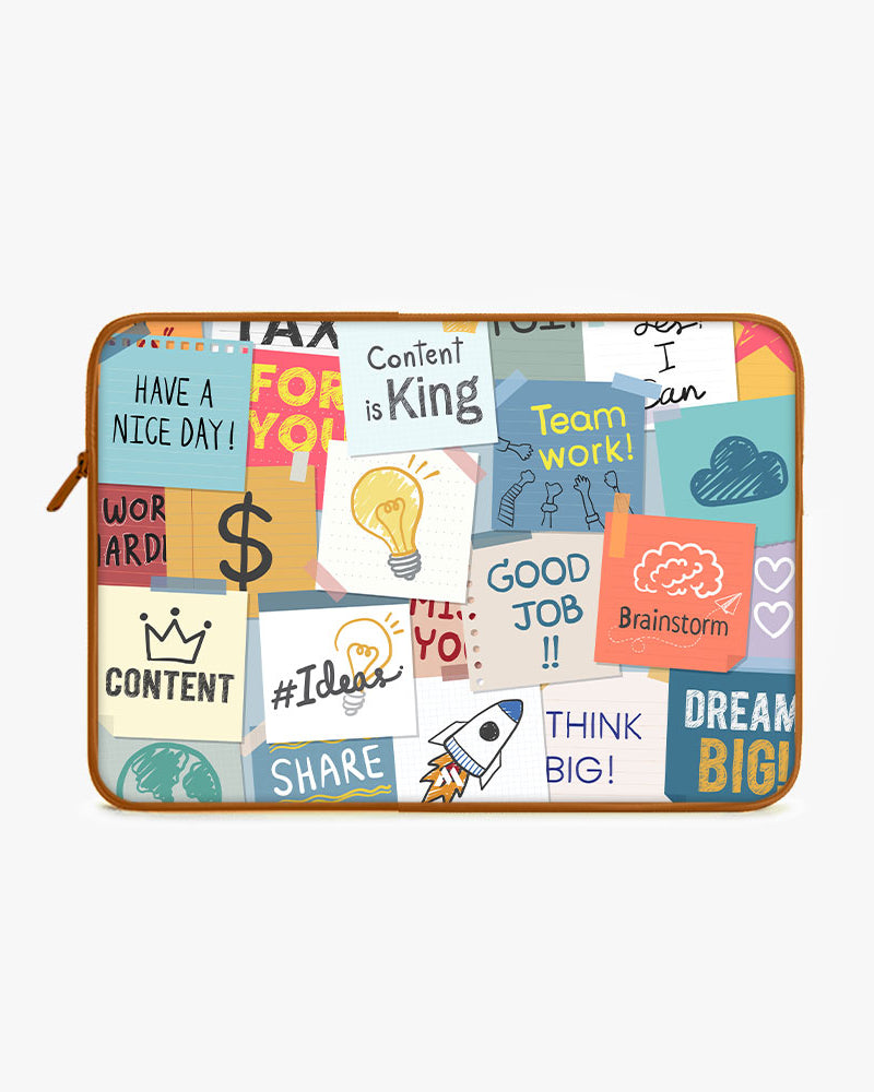 Sticky Note Motivation MacBook / Laptop-Sleeve Mobile Case by CoverMeUp - Style 10