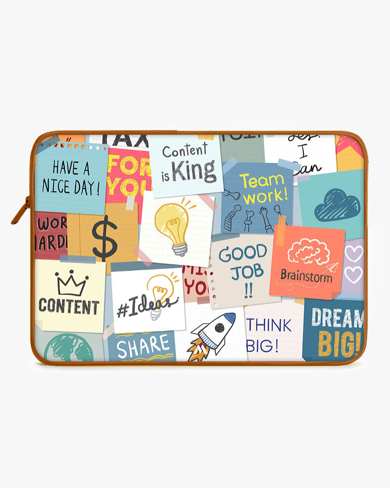 Sticky Note Motivation MacBook / Laptop-Sleeve Mobile Case by CoverMeUp - Style 11