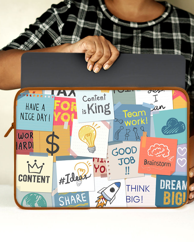 Sticky Note Motivation MacBook / Laptop-Sleeve Mobile Case by CoverMeUp - Style 93