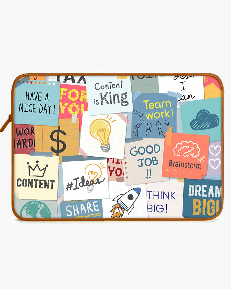 Sticky Note Motivation MacBook / Laptop-Sleeve Mobile Case by CoverMeUp - Style 97
