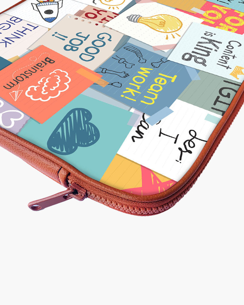 Sticky Note Motivation MacBook / Laptop-Sleeve Mobile Case by CoverMeUp - Style 101