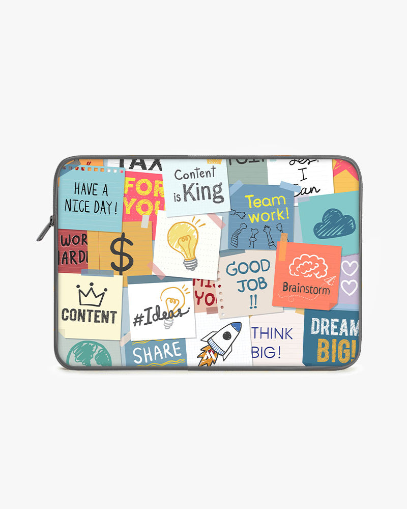 Sticky Note Motivation MacBook / Laptop-Sleeve Mobile Case by CoverMeUp - Style 104