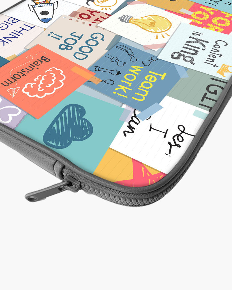 Sticky Note Motivation MacBook / Laptop-Sleeve Mobile Case by CoverMeUp - Style 106