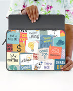 Sticky Note Motivation MacBook / Laptop-Sleeve Mobile Case by CoverMeUp - Style 107