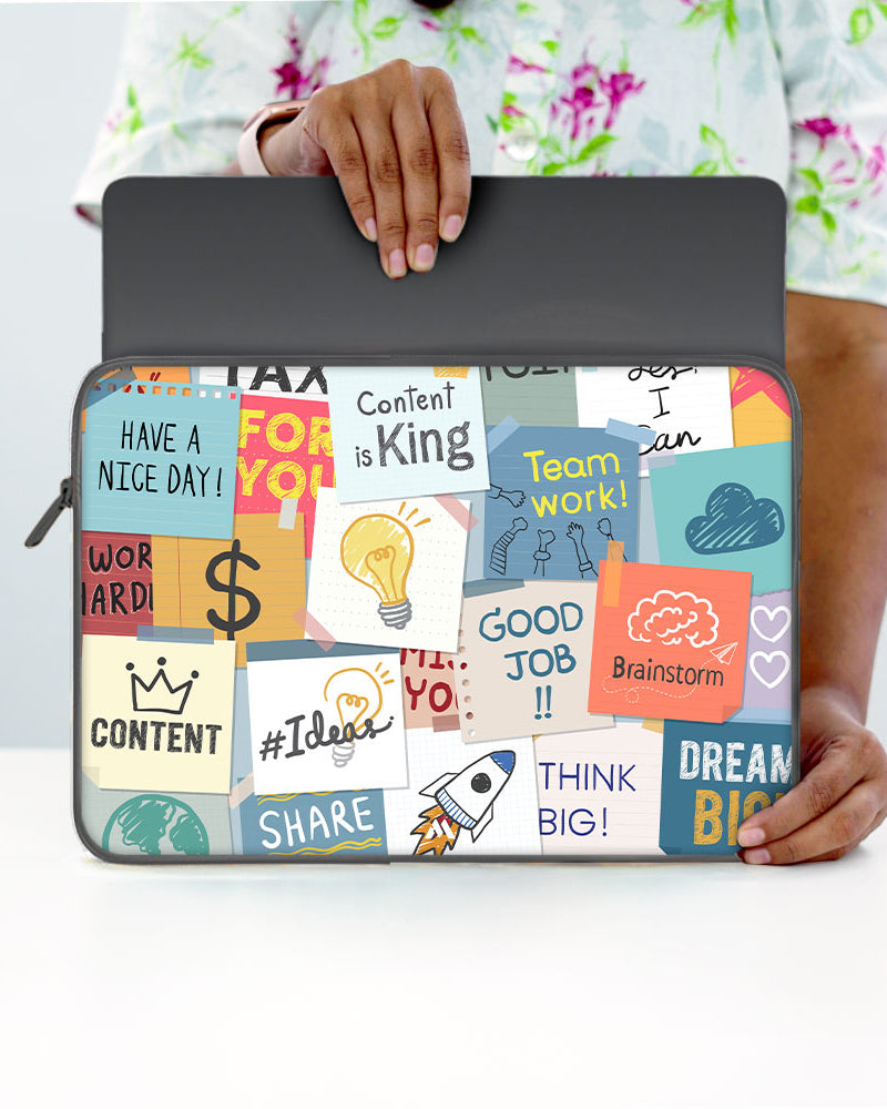 Sticky Note Motivation MacBook / Laptop-Sleeve Mobile Case by CoverMeUp - Style 107