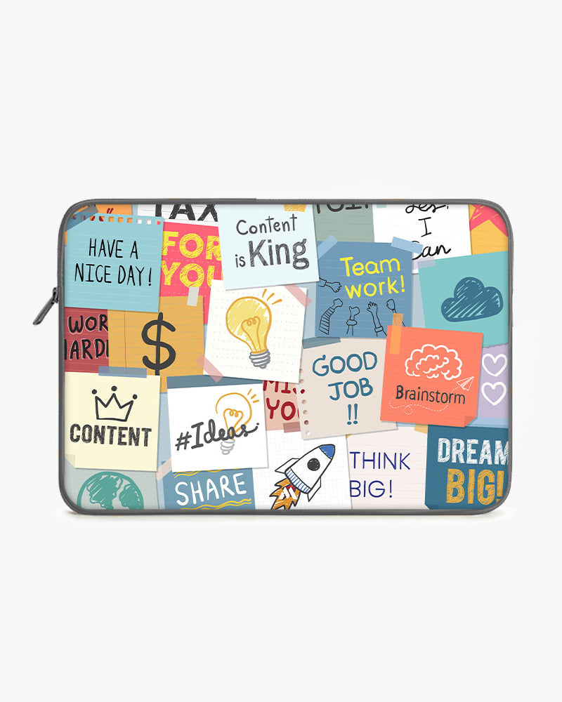 Sticky Note Motivation MacBook / Laptop-Sleeve Mobile Case by CoverMeUp - Style 14