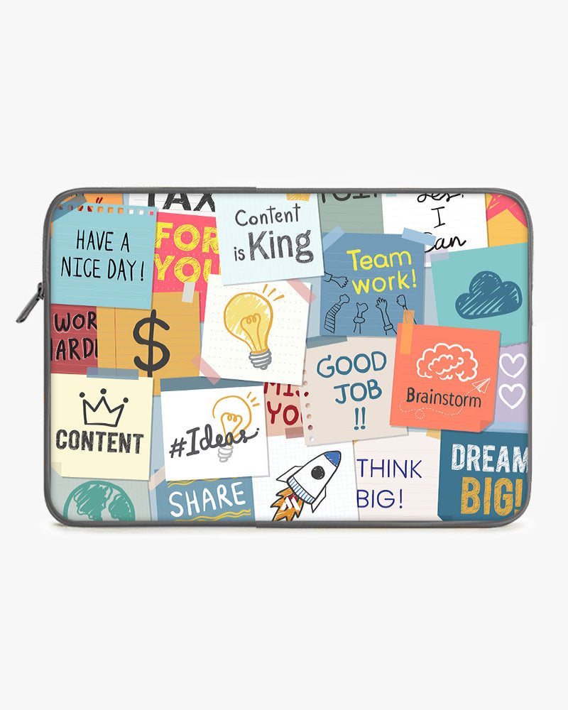 Sticky Note Motivation MacBook / Laptop-Sleeve Mobile Case by CoverMeUp - Style 118