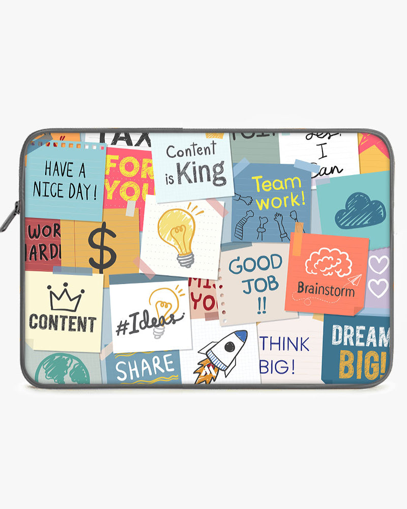 Sticky Note Motivation MacBook / Laptop-Sleeve Mobile Case by CoverMeUp - Style 16