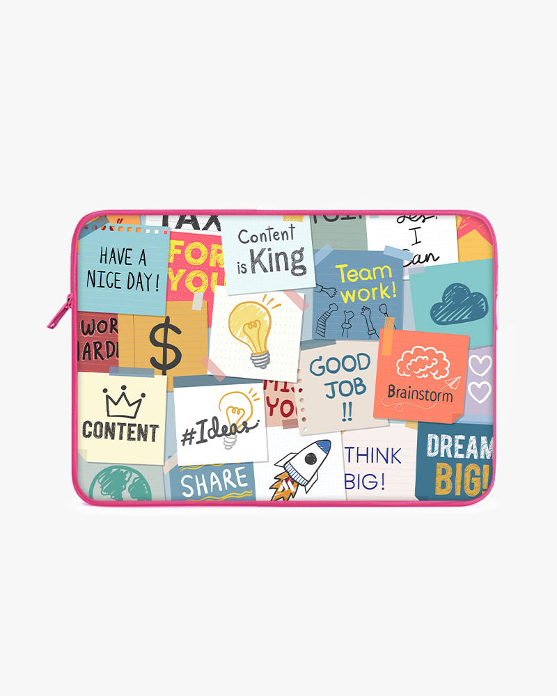 Sticky Note Motivation MacBook / Laptop-Sleeve Mobile Case by CoverMeUp - Style 132