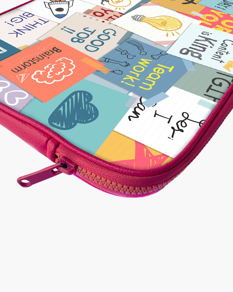 Sticky Note Motivation MacBook / Laptop-Sleeve Mobile Case by CoverMeUp - Style 134