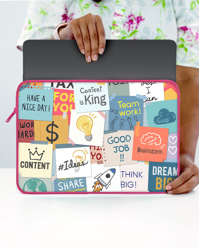 Sticky Note Motivation MacBook / Laptop-Sleeve Mobile Case by CoverMeUp - Style 135