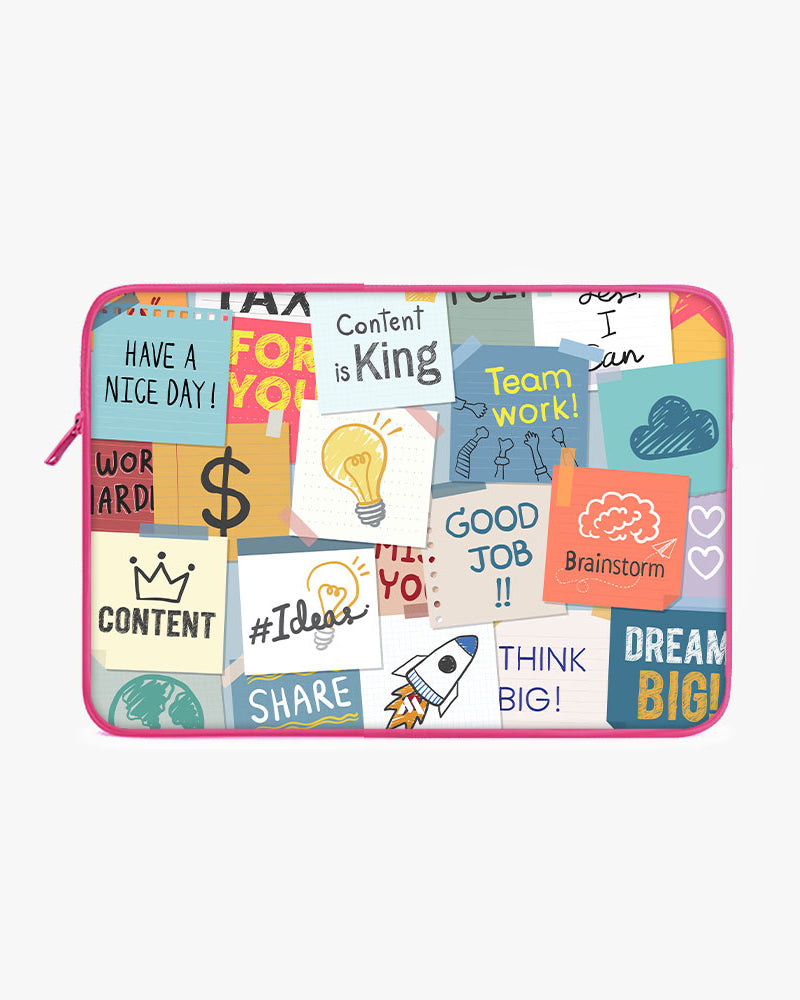 Sticky Note Motivation MacBook / Laptop-Sleeve Mobile Case by CoverMeUp - Style 139