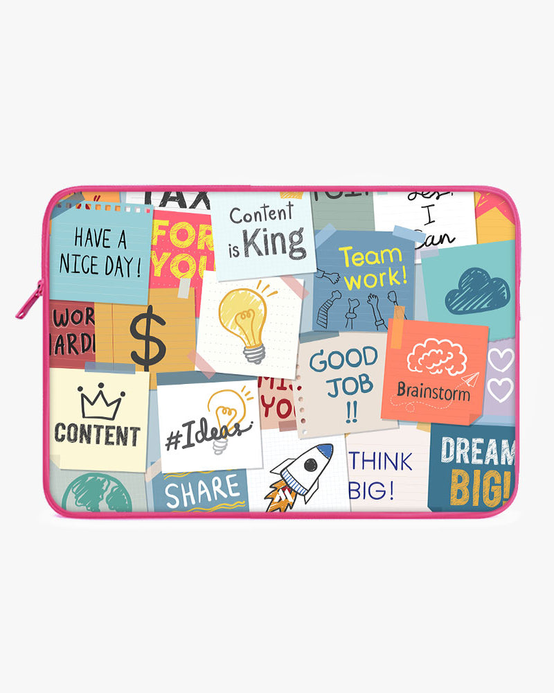 Sticky Note Motivation MacBook / Laptop-Sleeve Mobile Case by CoverMeUp - Style 146