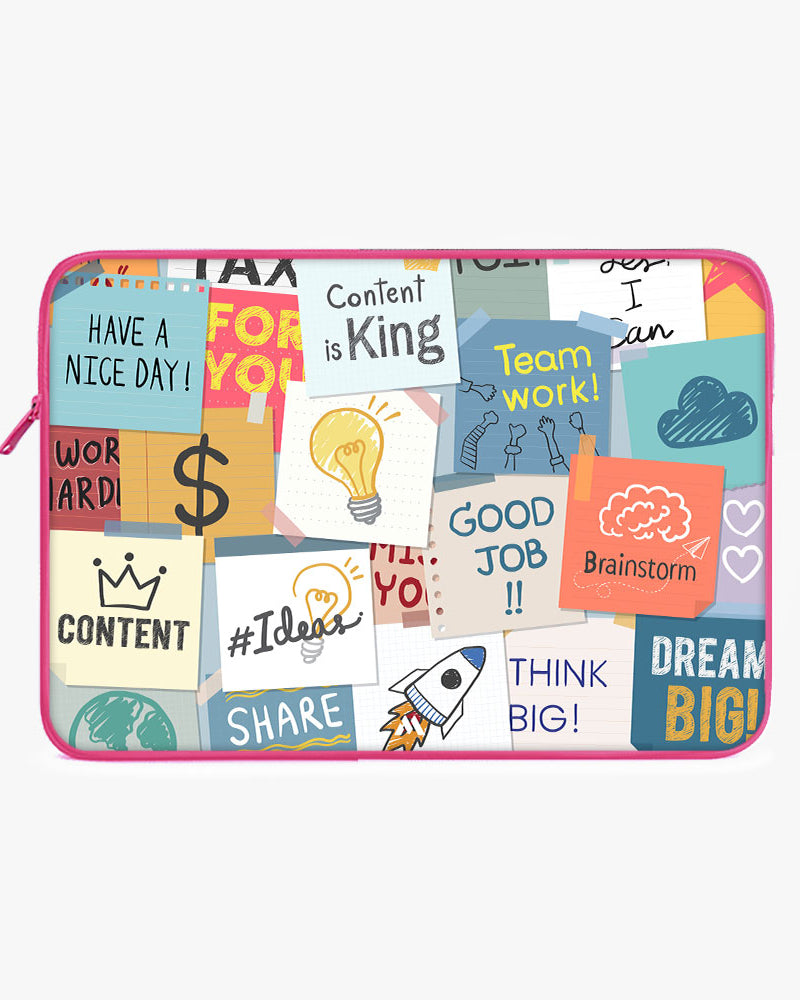 Sticky Note Motivation MacBook / Laptop-Sleeve Mobile Case by CoverMeUp - Style 20
