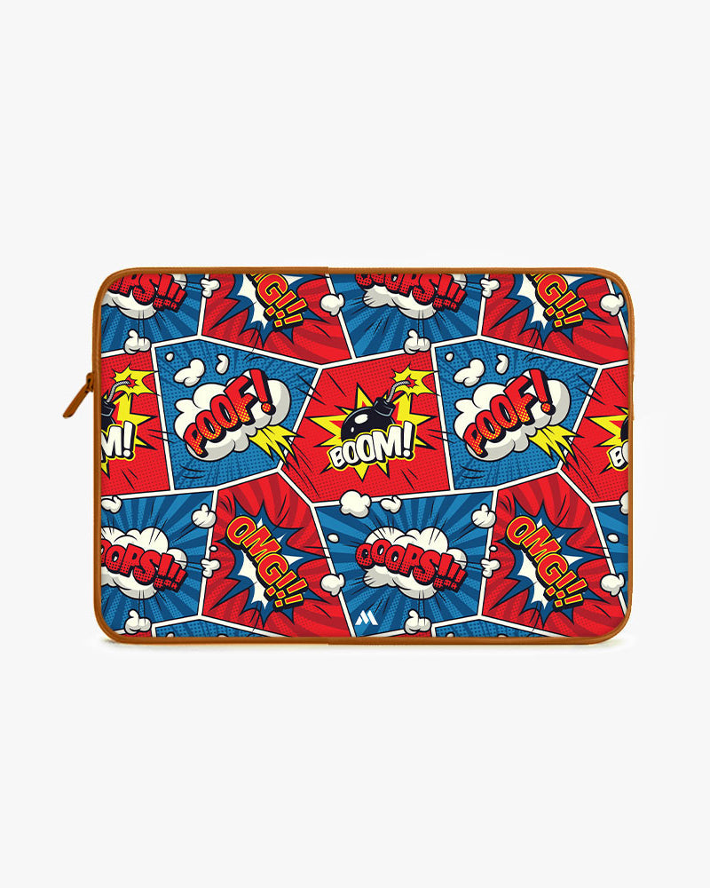 Comic Explosion MacBook / Laptop-Sleeve Mobile Case by CoverMeUp