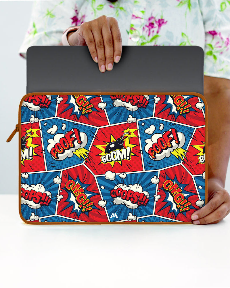Comic Explosion MacBook / Laptop-Sleeve Mobile Case by CoverMeUp - Style 23