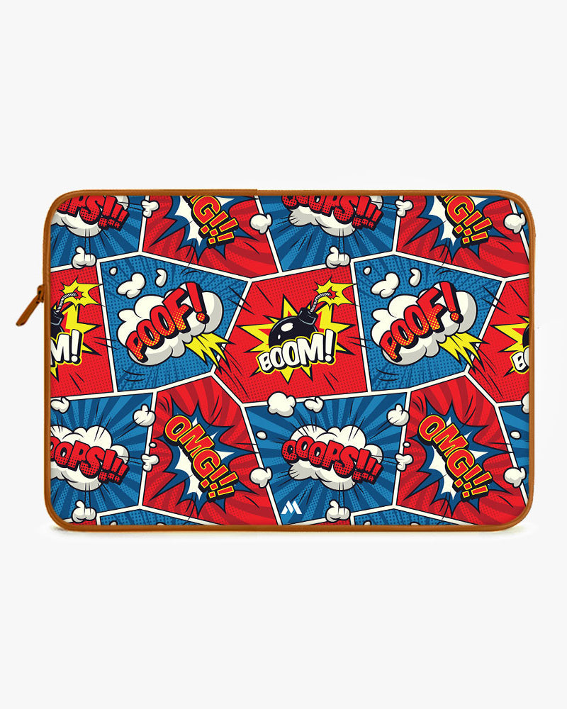 Comic Explosion MacBook / Laptop-Sleeve Mobile Case by CoverMeUp - Style 3