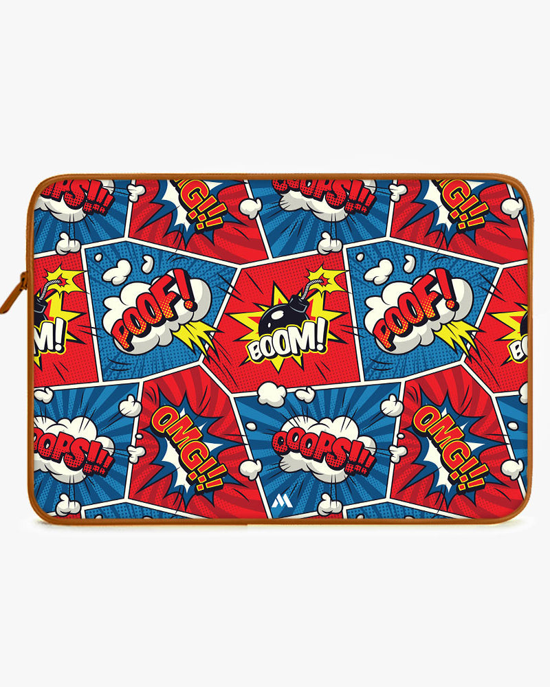 Comic Explosion MacBook / Laptop-Sleeve Mobile Case by CoverMeUp - Style 4