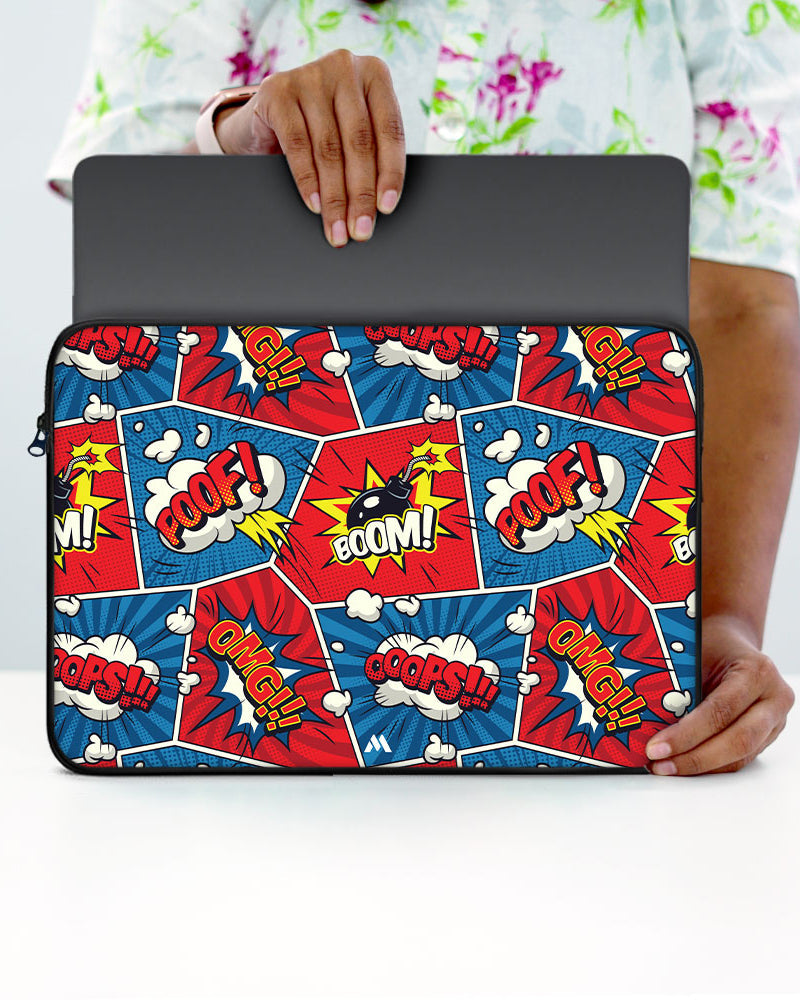 Comic Explosion MacBook / Laptop-Sleeve Mobile Case by CoverMeUp - Style 51