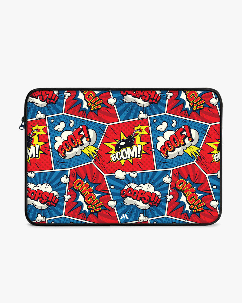 Comic Explosion MacBook / Laptop-Sleeve Mobile Case by CoverMeUp - Style 6